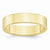 10k Yellow Gold 5mm Lightweight Flat Wedding Band