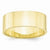 10k Yellow Gold 8mm Lightweight Flat Wedding Band