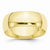 10k Yellow Gold 8mm Half Round Wedding Band