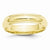 10k Yellow Gold 5mm Half Round with Edge Wedding Band