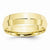 10k Yellow Gold 6mm Knife Edge Comfort Fit Wedding Band