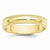 10k Yellow Gold 5mm Milgrain Half Round Wedding Band