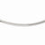 14K White Gold Domed Omega, 18 inch x 6mm, Jewelry Chains and Necklace