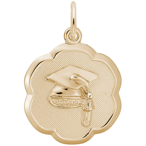 Graduation Charm In Yellow Gold