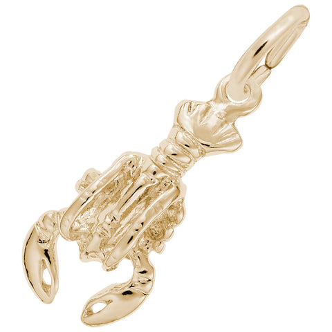 Lobster Charm In Yellow Gold