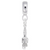 Spark Plug charm dangle bead in Sterling Silver hide-image