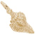 Shell Charm in Yellow Gold Plated