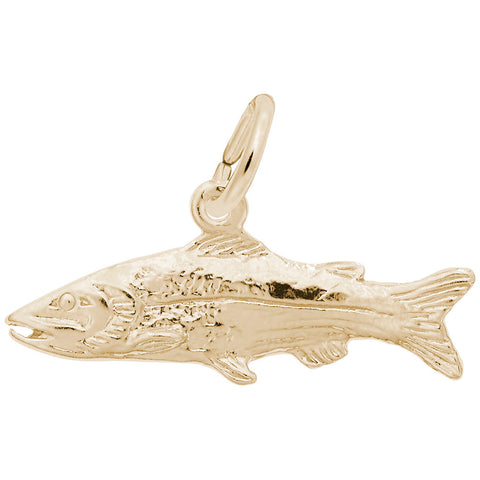 Fish Charm in Yellow Gold Plated