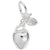 Apple Charm In 14K White Gold