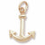 Anchor Charm in 10k Yellow Gold hide-image