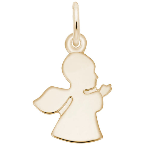 Angel Charm In Yellow Gold