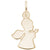 Angel Charm In Yellow Gold