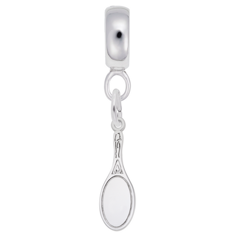 Mirror Charm Dangle Bead In Sterling Silver