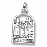 St. Francis charm in Sterling Silver hide-image