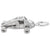 Sprint Car Charm In 14K White Gold