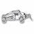 Sprint Car charm in 14K White Gold hide-image