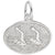 Synchronized Swimming Charm In 14K White Gold