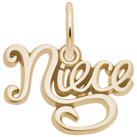 Niece Charm in Yellow Gold Plated