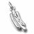 Hot Dog charm in 14K White Gold hide-image