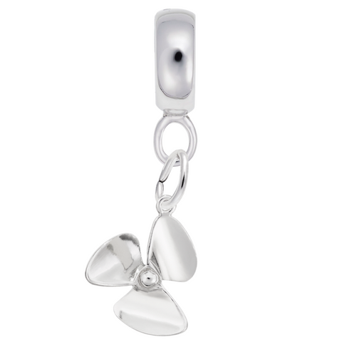 Propeller Charm Dangle Bead In Sterling Silver