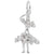 Spanish Dancer Charm In 14K White Gold