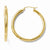 14k Yellow Gold Polished Hoop Earrings