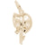 Colonial Bonnet Charm in Yellow Gold Plated