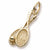 Tennis Racquet Charm in 10k Yellow Gold hide-image