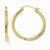 14k Yellow Gold Polished Hoop Earrings