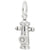 Fire Hydrant Charm In Sterling Silver