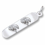 Snowboard charm in Sterling Silver hide-image