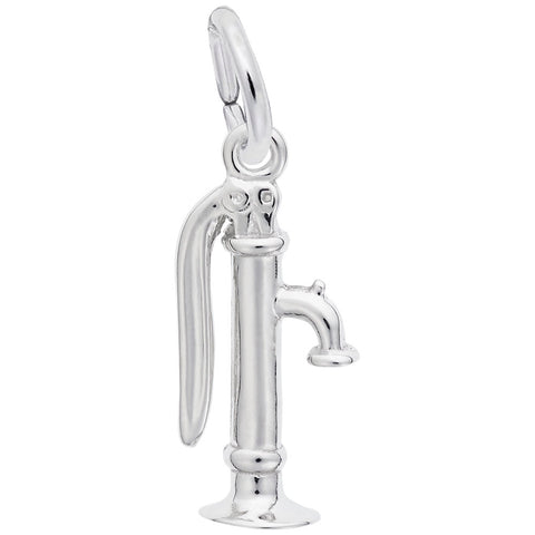 Pump Charm In 14K White Gold