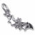 Bat charm in Sterling Silver hide-image