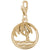 Palm Charm in Yellow Gold Plated