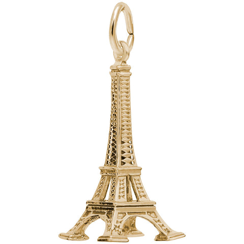 Eiffel Tower Charm in Yellow Gold Plated