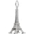 Eiffel Tower Charm In 14K White Gold