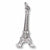 Eiffel Tower charm in 14K White Gold hide-image