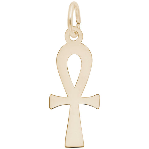 Ankh Charm in Yellow Gold Plated