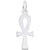 Ankh Charm In Sterling Silver