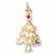 Christmas Tree charm in Yellow Gold Plated hide-image