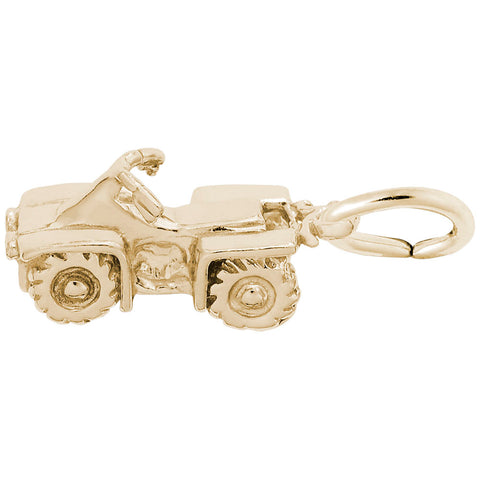 All Terrain Vehicle Charm in Yellow Gold Plated