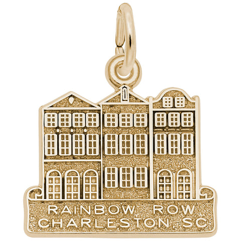 Rainbow Row Charm In Yellow Gold