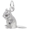 Chipmunk Charm In 14K White Gold - 14k White Gold / Regular