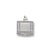 Flatscreen Tv charm in 14K White Gold hide-image