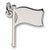 Single Flag charm in 14K White Gold hide-image