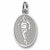 Female Runner charm in 14K White Gold hide-image