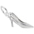 Sling Back Heels Charm In 14K White Gold