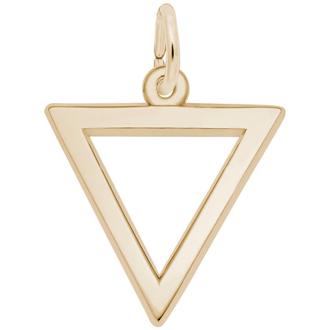Triangle Charm In Yellow Gold