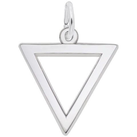 Triangle Charm In Sterling Silver