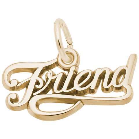 Friend Charm in Yellow Gold Plated